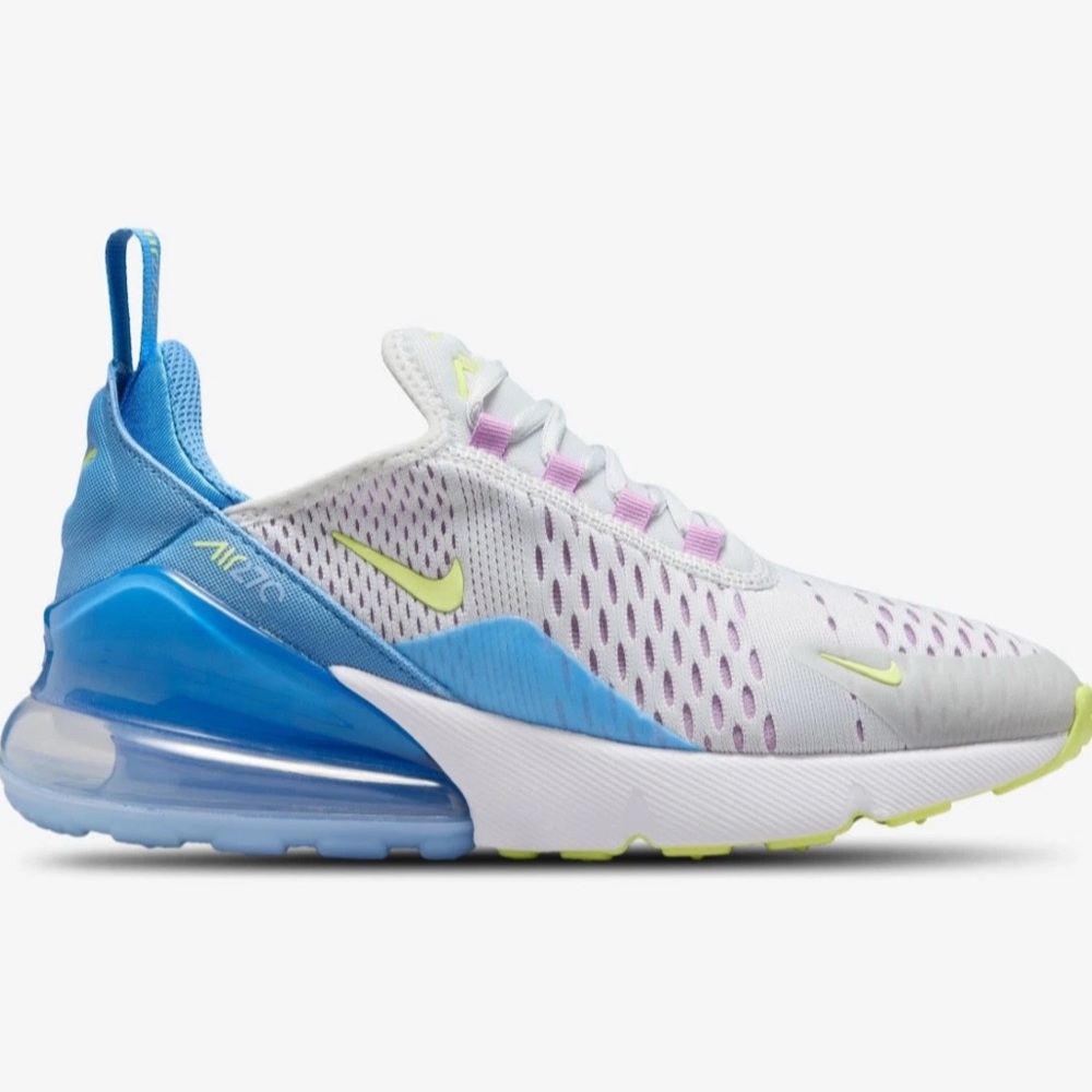 Nike air max 270 AC Grey/Yellow big kid size can fits womens size NWB